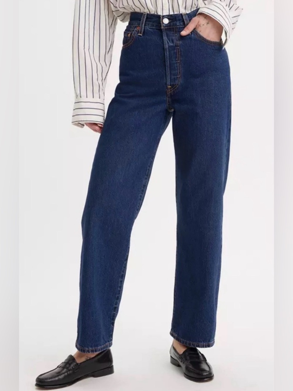 Levi’s | Ribcage Straight Ankle | Size 25 | Dark Indigo Wash